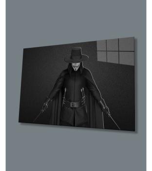 Vendetta Art Design rectangular special Glass Picture!